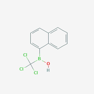 Naphthalen-1-yl(trichloromethyl)borinic acid