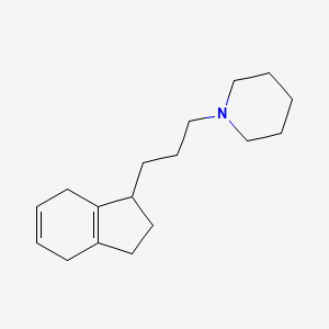 1-[3-(2,3,4,7-Tetrahydro-1H-inden-1-yl)propyl]piperidine