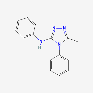 4H-1,2,4-Triazol-3-amine, 5-methyl-N,4-diphenyl-