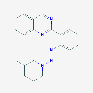 2-{2-[(E)-(3-Methylpiperidin-1-yl)diazenyl]phenyl}quinazoline