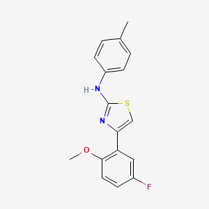 4-(5-Fluoro-2-methoxyphenyl)-N-(4-methylphenyl)-1,3-thiazol-2-amine