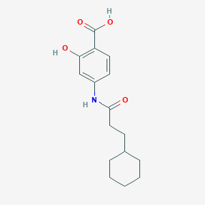 molecular formula C16H21NO4 B1451693 4-(3-环己基丙酰氨基)-2-羟基苯甲酸 CAS No. 1019465-60-1