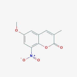 6-Methoxy-3-methyl-8-nitro-2H-1-benzopyran-2-one