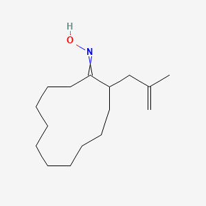 N-[2-(2-Methylprop-2-en-1-yl)cyclododecylidene]hydroxylamine