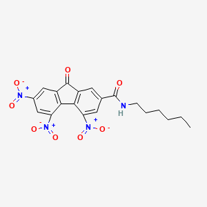 N-Hexyl-4,5,7-trinitro-9-oxo-9H-fluorene-2-carboxamide