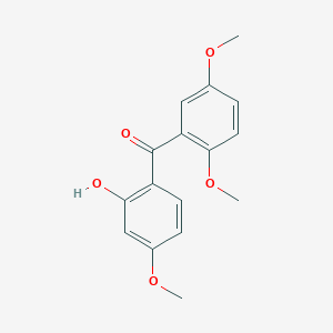 molecular formula C16H16O5 B14517027 (2,5-Dimethoxyphenyl)(2-hydroxy-4-methoxyphenyl)methanone CAS No. 62495-96-9