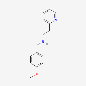 B1451703 [(4-Methoxyphenyl)methyl][2-(pyridin-2-yl)ethyl]amine CAS No. 22540-58-5