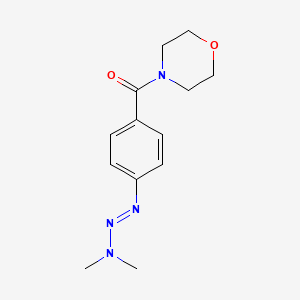 {4-[(1E)-3,3-Dimethyltriaz-1-en-1-yl]phenyl}(morpholin-4-yl)methanone