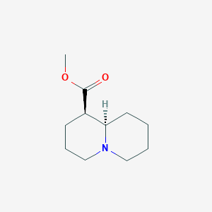 methyl (1R,9aR)-2,3,4,6,7,8,9,9a-octahydro-1H-quinolizine-1-carboxylate