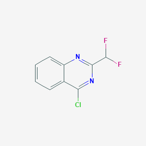 molecular formula C9H5ClF2N2 B1451707 4-氯-2-(二氟甲基)喹唑啉 CAS No. 1039312-08-7