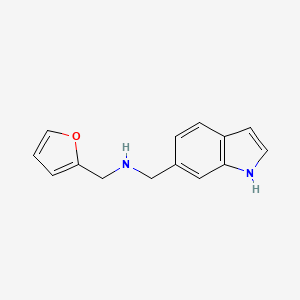 molecular formula C14H14N2O B1451709 (2-呋喃甲基)(1H-吲哚-6-甲基)胺 CAS No. 1030430-14-8