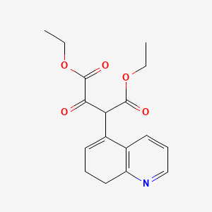 Diethyl 2-(7,8-dihydroquinolin-5-yl)-3-oxobutanedioate