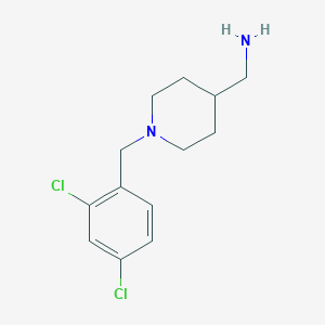 B1451713 [1-[(2,4-Dichlorophenyl)methyl]piperidin-4-yl]methanamine CAS No. 1019380-80-3
