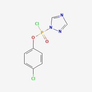 4-Chlorophenyl 1H-1,2,4-triazol-1-ylphosphonochloridate