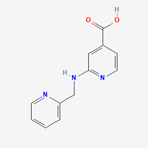 molecular formula C12H11N3O2 B1451714 2-[(2-吡啶基甲基)氨基]异烟酸 CAS No. 1019322-73-6