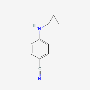 molecular formula C10H10N2 B1451720 4-(Cyclopropylamino)benzonitrile CAS No. 1019607-55-6