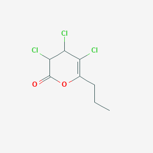 3,4,5-Trichloro-6-propyl-3,4-dihydro-2H-pyran-2-one