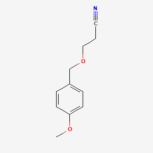 molecular formula C11H13NO2 B1451722 3-[(4-甲氧基苯基)甲氧基]丙腈 CAS No. 791067-67-9