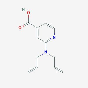 molecular formula C12H14N2O2 B1451724 2-(Diallylamino)isonicotinic acid CAS No. 1019126-96-5