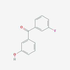 molecular formula C13H9FO2 B14517245 (3-Fluorophenyl)(3-hydroxyphenyl)methanone CAS No. 62810-55-3