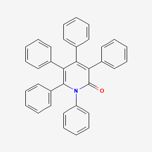 2(1H)-Pyridinone, 1,3,4,5,6-pentaphenyl-