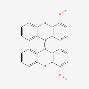 molecular formula C28H20O4 B14517263 4-Methoxy-9-(4-methoxy-9H-xanthen-9-ylidene)-9H-xanthene CAS No. 62668-52-4