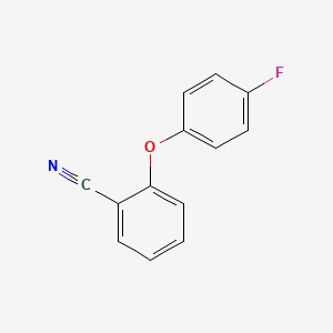 molecular formula C13H8FNO B1451727 2-(4-氟苯氧基)-苯甲腈 CAS No. 1020922-27-3