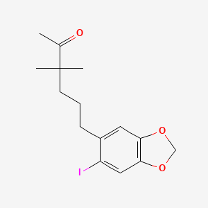 6-(6-Iodo-2H-1,3-benzodioxol-5-yl)-3,3-dimethylhexan-2-one