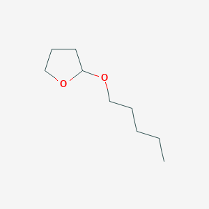 molecular formula C9H18O2 B14517377 Furan, tetrahydro-2-(pentyloxy)- CAS No. 62987-04-6