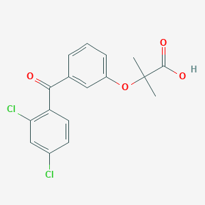 2-[3-(2,4-Dichlorobenzoyl)phenoxy]-2-methylpropanoic acid