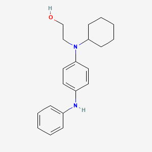 molecular formula C20H26N2O B14517419 2-[(4-Anilinophenyl)(cyclohexyl)amino]ethan-1-ol CAS No. 62950-92-9