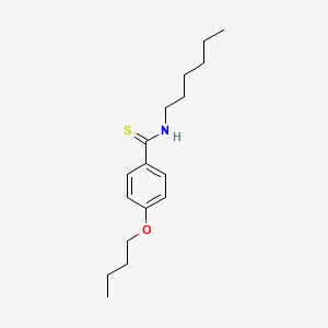 4-Butoxy-N-hexylbenzene-1-carbothioamide