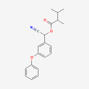 molecular formula C20H21NO3 B14517430 Cyano(3-phenoxyphenyl)methyl 2,3-dimethylbutanoate CAS No. 62391-69-9