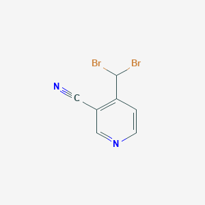 4-(Dibromomethyl)pyridine-3-carbonitrile