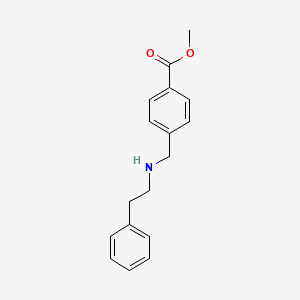 molecular formula C17H19NO2 B1451745 Methyl 4-{[(2-phenylethyl)amino]methyl}benzoate CAS No. 851365-09-8