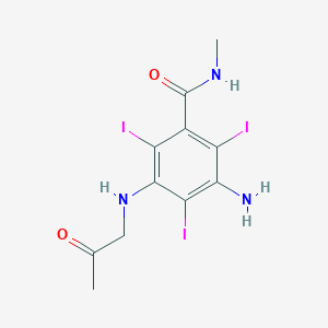 3-Amino-2,4,6-triiodo-N-methyl-5-[(2-oxopropyl)amino]benzamide