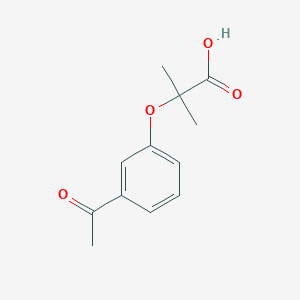 2-(3-Acetylphenoxy)-2-methylpropanoic acid