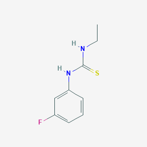 molecular formula C9H11FN2S B14517477 Thiourea, N-ethyl-N'-(3-fluorophenyl)- CAS No. 62644-15-9