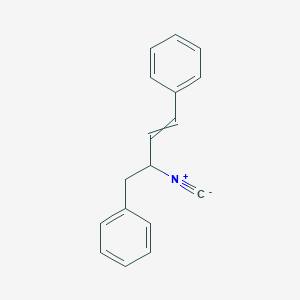 molecular formula C17H15N B14517483 1,1'-(3-Isocyanobut-1-ene-1,4-diyl)dibenzene CAS No. 62398-23-6