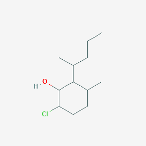 6-Chloro-3-methyl-2-(pentan-2-yl)cyclohexan-1-ol