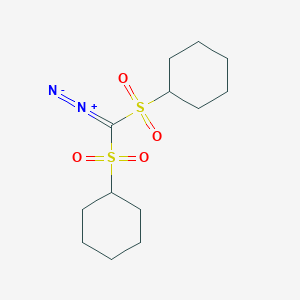 molecular formula C13H22N2O4S2 B145175 双(环己基磺酰基)重氮甲烷 CAS No. 138529-81-4