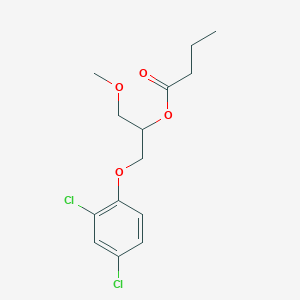 1-(2,4-Dichlorophenoxy)-3-methoxypropan-2-yl butanoate