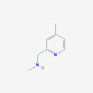 molecular formula C8H12N2 B1451752 N-Methyl-N-[(4-methylpyridin-2-yl)methyl]amine CAS No. 1060804-82-1