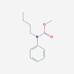 molecular formula C12H17NO2 B14517573 Carbamic acid, butylphenyl-, methyl ester CAS No. 62604-09-5