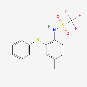 1,1,1-Trifluoro-N-[4-methyl-2-(phenylsulfanyl)phenyl]methanesulfonamide