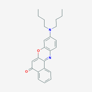 molecular formula C24H26N2O2 B14517593 9-(Dibutylamino)-5H-benzo[a]phenoxazin-5-one CAS No. 62770-28-9