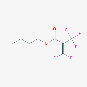 molecular formula C8H9F5O2 B14517610 Butyl 3,3-difluoro-2-(trifluoromethyl)prop-2-enoate CAS No. 62935-23-3