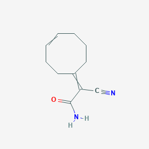 2-Cyano-2-(cyclooct-4-en-1-ylidene)acetamide