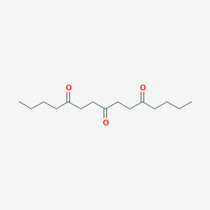 molecular formula C15H26O3 B14517670 Pentadecane-5,8,11-trione CAS No. 62619-51-6