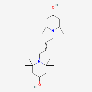 molecular formula C22H42N2O2 B14517675 1,1'-(But-2-ene-1,4-diyl)bis(2,2,6,6-tetramethylpiperidin-4-ol) CAS No. 62421-72-1